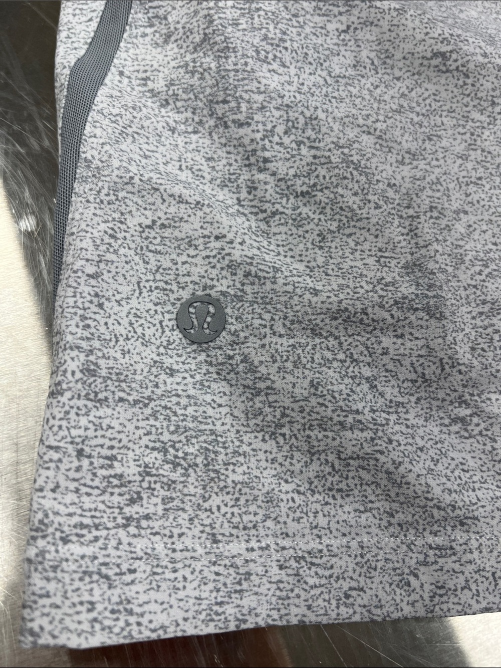 lululemon athletica Gray Marbled Athletic Shorts XXL - Picture 9 of 14